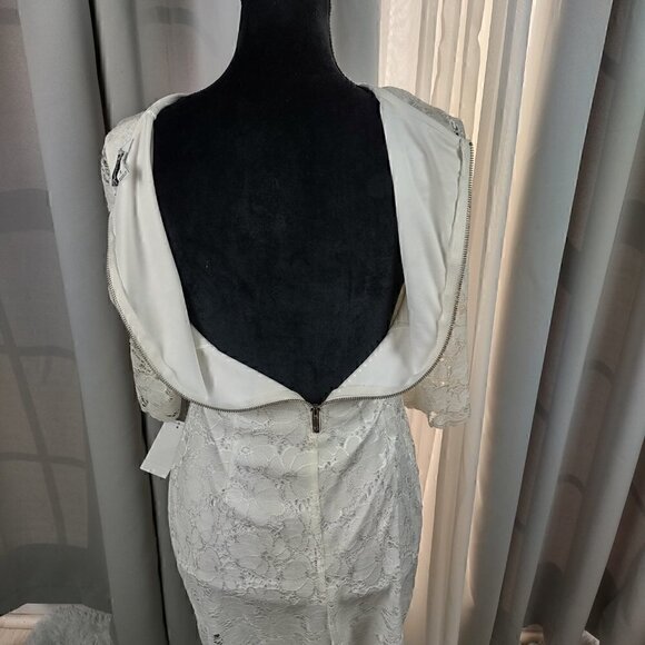 Speechless Women's Eggshell Lace Bodycon Dress with Back Zipper Size 7 (NWT) - Picture 8 of 16